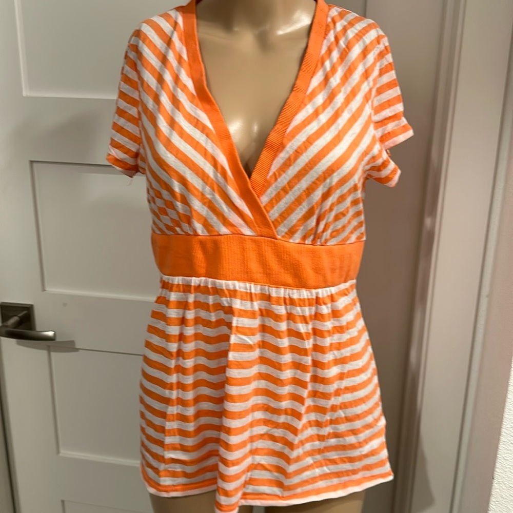 Michael Michael Kors V-Neck Short Sleeve Top/Tunic Size M